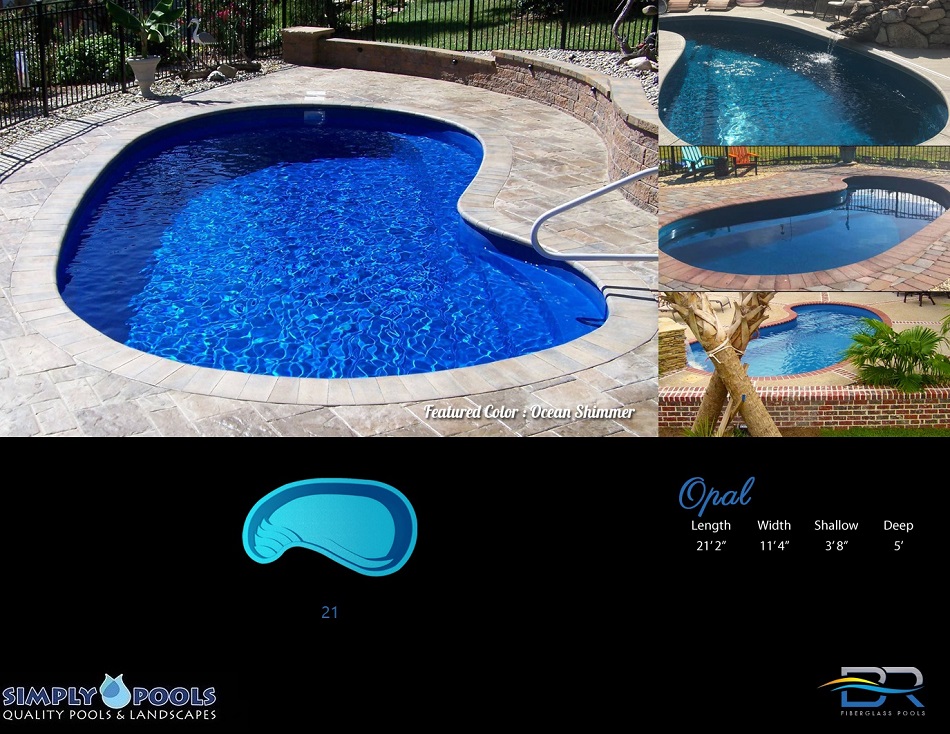 Opal Fiberglass Pool