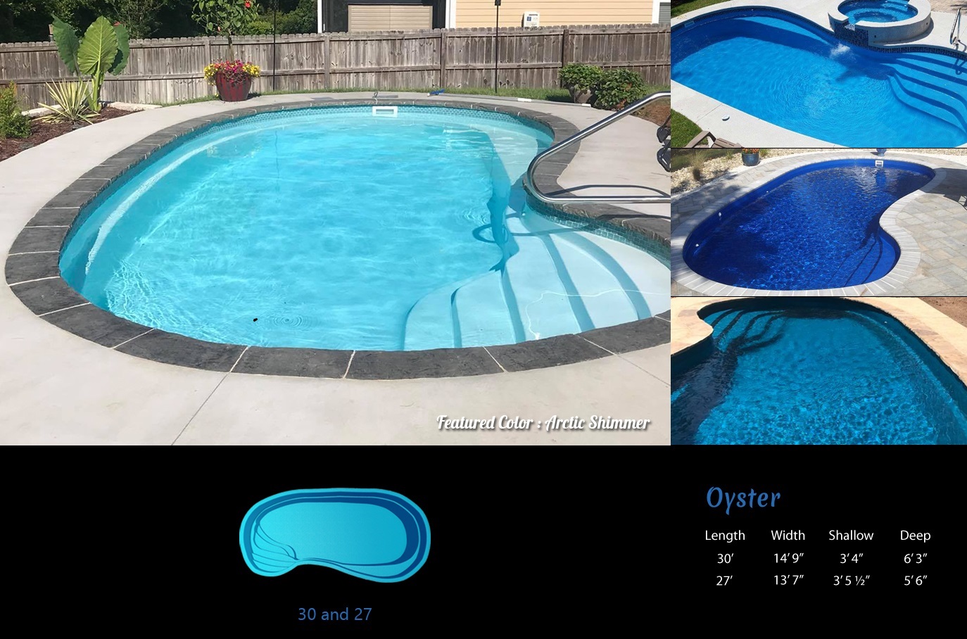 Oyster Fiberglass Pool